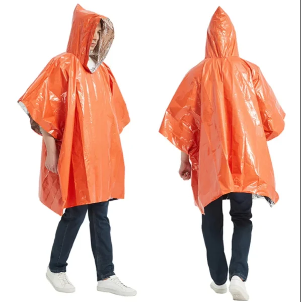 7.webp Emergency Blanket Raincoat Outdoor Survival Blanket Windproof Thermal Mat
