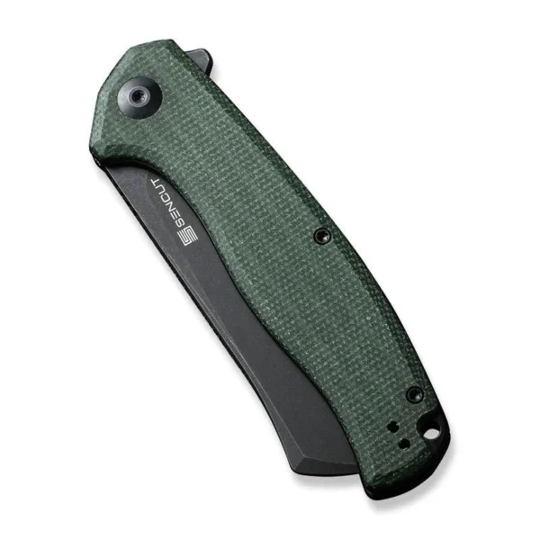 cc43fc4ae4bf4bc2a38c534ca561543a.webp SENCUT Traxler Canvas Micarta Handle (Green)