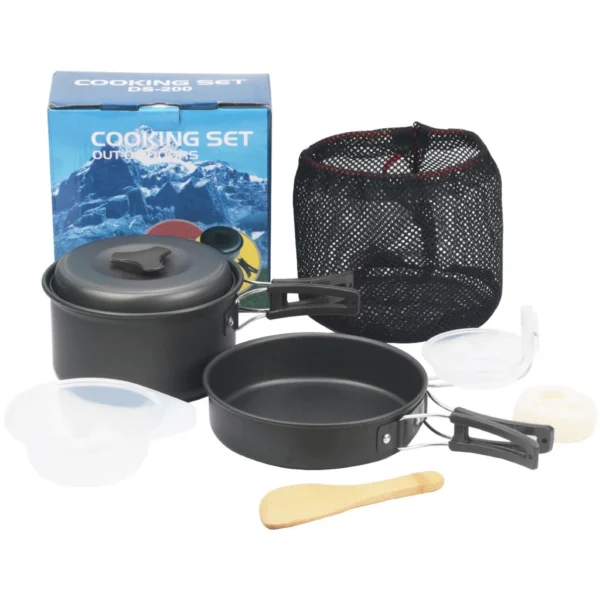 my-11134207-7ras8-m7lqkcgz7247ae.webp Outdoor Camping Hiking Cookware Backpacking Cooking Picnic Pot Pan Set Foldable